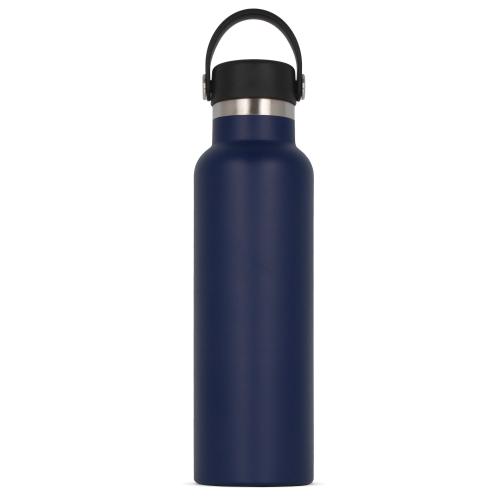 Thermofles zwarte dop met lus 650ml - Yana Gifts