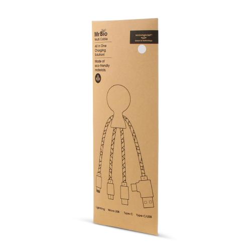 Oplaadkabel gerecycleerd plastiek - Yana Gifts
