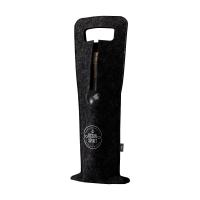 Wijntas vilt kleur zwart - Yana Gifts