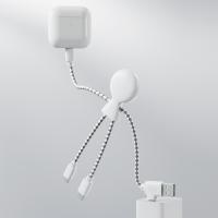 Oplaadkabel gerecycleerd plastiek - Yana Gifts