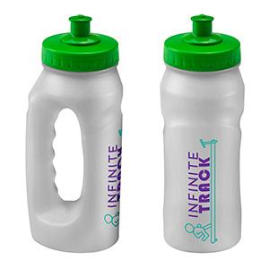Drinkfles running 500ml transparant met groene dop - Yana Gifts