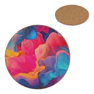 Ronde onderzetter van kurk - Yana Gifts