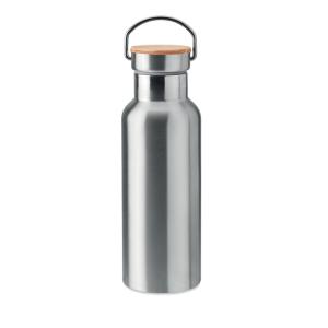 Dubbelwandige drinkfles bamboe dop 500ml - Yana Gifts